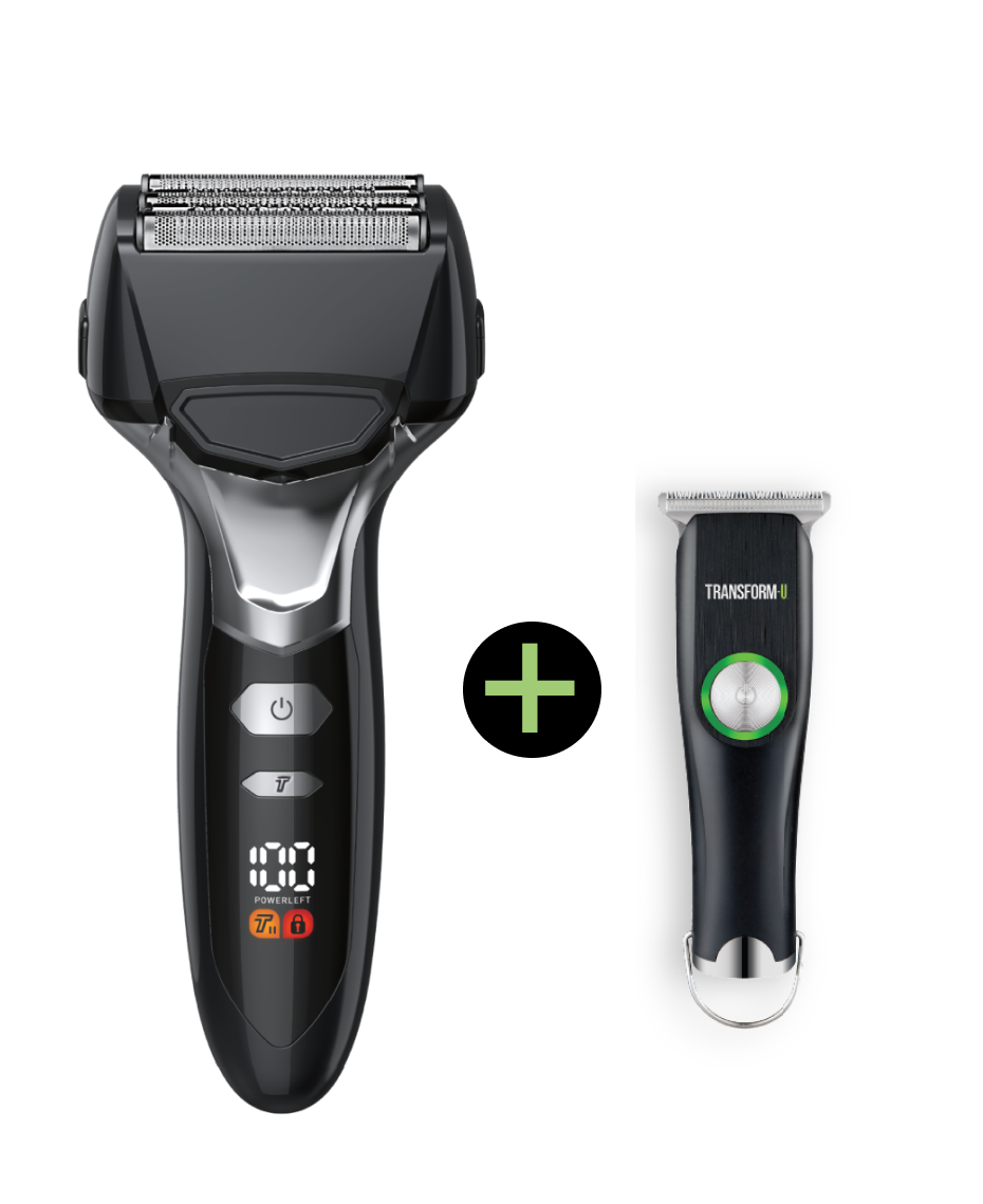 Transform-U 5 Blade Wet & Dry Electric Shaver & Mini Trimmer Combo